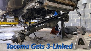 Toyota Tacoma gets custom 3 link setup [upl. by Lenoel]