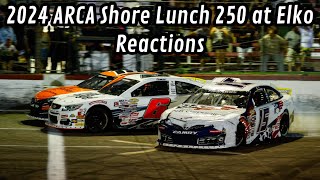 ELKO IS THE GREATEST TRACK ON THE ARCA SCHEDULE 2024 ARCA Shore Lunch 250 at Elko Reactions [upl. by Tezil]