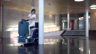 Wetrok Drivematic Delight I scrubber dryer I Usage [upl. by Akinom]