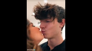 Bryce hall and Addison Rae kiss in camera after confirming relationship BRADDISON [upl. by Janine321]