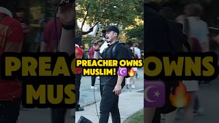 😳✝️🔥 PREACHER GOES OFF ON MUSLIM [upl. by Adnylam]