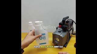 VACUUM PUMP OIL REFILL lubricant oils aircond compressor vacuum airconditioner refrigerant [upl. by Nilyac]