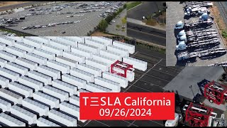 Tesla Fremont  Lathrop Megapack factory 0926 [upl. by Flodnar877]