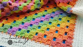 How to Crochet the C2C Open Block Stitch 🧶 [upl. by Horgan]