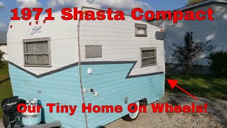 1971 Shasta Compact Camper Remodel Part 1 camper [upl. by Alleciram]