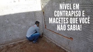 NÍVEL em CONTRAPISO e CAIMENTO [upl. by Viviene]