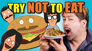 Try Not To Eat Challenge  Bobs Burgers  People Vs Food [upl. by Suillenroc636]