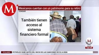 Mexicanos cuentan con un patrimonio para su retiro Consar [upl. by Ytissac124]