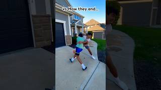 How 1v1’s with the bros start off vs how they end shorts funny viralvideo [upl. by Griffis]