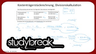 Kostenträgerstückrechnung Divisionskalkulation  Kosten und Leistungsrechnung [upl. by Donnelly]