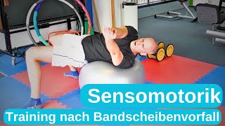 Training nach Bandscheibenvorfall LWS  Teil 3  Sensomotorik [upl. by Hortensa]