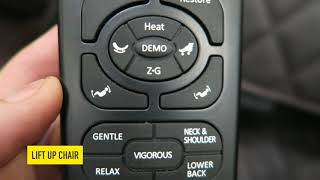 Ergotec ET150 Neptune Massage Chair  Remote Walkthrough [upl. by Saundra]