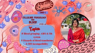 Blood Grouping ABO amp Rh System Transfusion Hazards  Cellular Physiology and Blood – Item 10 [upl. by Dolly413]