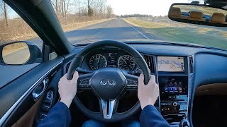 2023 Infiniti Q50 Sensory  POV Test Drive Binaural Audio [upl. by Leribag99]