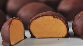 Peanut Butter Balls Buckeyes Recipe Demonstration  Joyofbakingcom [upl. by Lidah]