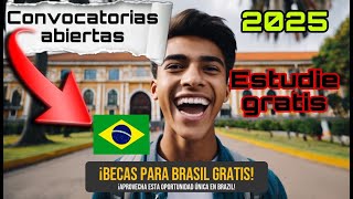 universidad en Brasil abre convocatorias becas completas para latinoAmericanosviviendas [upl. by Anaeerb695]