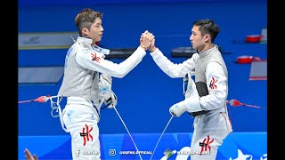 CHEUNG Ka Long 張家朗 vs CHOI Chun Yin Ryan 蔡俊彥  2023 Chengdu 成都 Universiade Men’s Foil Fencing 14 [upl. by Edyaw]