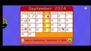 starfall calendar september 4th 2024 [upl. by Rumit53]