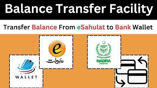 Balance Transfer Facility eSahulat to Bank Wallet  Nadra eSahulat [upl. by Moynahan116]