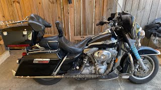 2003 Electra Glide exhaust welded up now [upl. by Eimmas775]