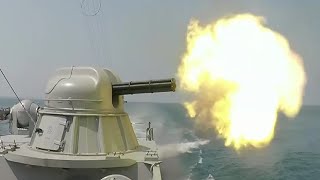 Russian Close In Weapon Systems In Action 30mm AK630 amp AK306 CIWS Live Fire [upl. by Zurn]