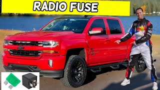 CHEVROLET SILVERADO RADIO FUSE LOCATION REPLACEMENT 2014 2015 2016 2017 2018 2019 [upl. by Dyol666]