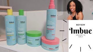 IMBUE REVIEW  STRAIGHT TO CURLY  NO HEAT DAMAGE  MELISSA NICOLE [upl. by Olenka428]