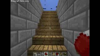 Minecraft  Hidden Stairs Small Mechanism [upl. by Barstow402]