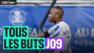 Tous les buts de la 9ème journée  Ligue 2 BKT 2425 [upl. by Ynnhoj297]