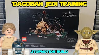 Dagobah Jedi Training 75330  Lego Star Wars Stop Motion Build [upl. by Assed]