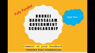 Brunei Darussalam Government Scholarship 2020  Fully Funded [upl. by Ermina457]