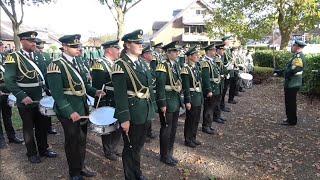 Schützenfest in Grevenbroich Neu Elfgen 2024  Gefallenenehrung und grosser Zapfenstreich 13102024 [upl. by Drannek]