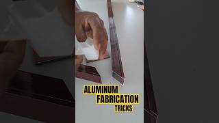 Aluminum fabrication tricks Aluminu trending aluminium youtubeshorts shorts [upl. by Burnside]