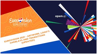 Eurovision 2021  Artwork Logos Overlays and Transitions UPDATED [upl. by Topper]