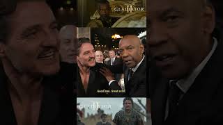 Denzel Washington tells Pedro Pascal hes not as good as him denzelwashington pedropascal [upl. by Anilac]