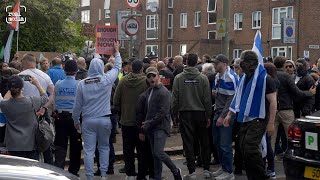 Hate mob “Stands for Israel” outside north London cinema [upl. by Cher]