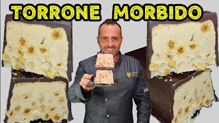 TORRONE DI CIOCCOLATO MORBIDO SPETTACOLARERicetta facile senza cottura Corso di pasticceria in casa [upl. by Modla349]