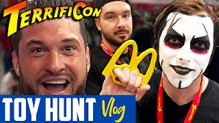 Wardlow Danhausen amp Ethan Page takeover Terrificon 2023 • Toy Hunt Vlog [upl. by Yenhoj611]