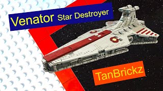 Review Venator Star Destroyer by Tanbrickz MOC [upl. by Cheke]