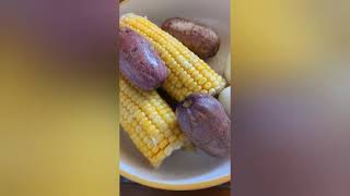 sweet corn 🌽 cooked in honey serve with Nigeria ube [upl. by Sigismond]