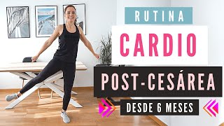 Ejercicios POST CESÁREA CARDIO 🙋‍♀️☑️ 6 MESES ¡Recupera la figura tras el embarazo [upl. by Moraj]