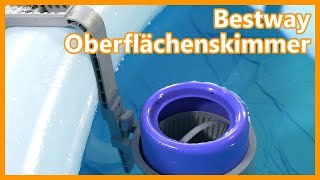 Bestway Oberflächenskimmer Test 👉 Pool Skimmer mit sensationellen Ergebnis [upl. by Beckett331]