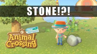 Animal Crossing New Horizons how to get stone [upl. by Liuka]