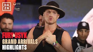 Tyson Fury vs Oleksandr Usyk Grand Arrivals Highlights [upl. by Em]