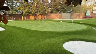 Jim Nantz built a new backyard hole that is an homage to Augusta Nationals 13th green [upl. by Jourdan]