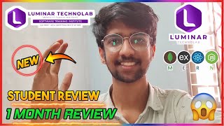 🔥1 month review luminar technolab kochi  mearn stack [upl. by Balcke465]