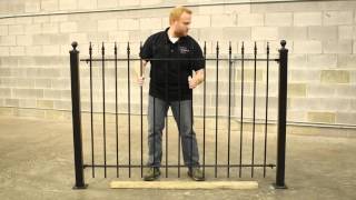 Wrought Iron Fence DIY Installation [upl. by Nierman]