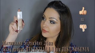 Recenzija i celodnevni test Maybelline SuperStay 24h [upl. by Oivalf892]