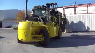 2001 HYSTER H550 55000 lbs Pneumatic FORKLIFT  ONLINE AUCTION JUNE 26 2014 [upl. by Pace91]