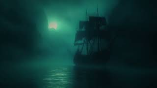 Haunted Ship and Ocean Ambiance  Soothing waves and creaky sounds for relaxing ambience [upl. by Maier459]